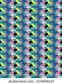 Vector seamless template, modern geometric background, repeating pattern
