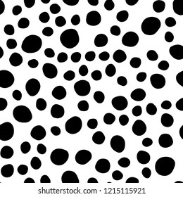 vector seamless template with spots. Illustration with set of shining colorful abstract circles. Design for textile, fabric, wallpapers.