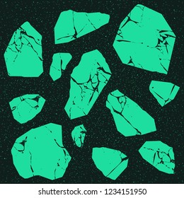 Vector seamless terrazzo floor marble pattern Mixed granite and quartz rocks and sprinkles Abstract vector background for print home decor, interior, architecture designs, fabric, textile, paper, wrap