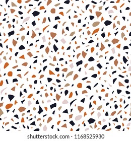 Vector seamless terrazzo pattern
