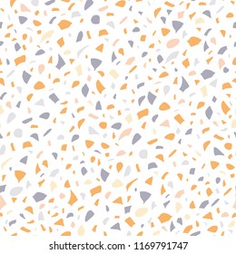 Vector seamless terrazzo pattern