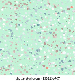 Vector seamless terrazzo pattern. Background with textured surface