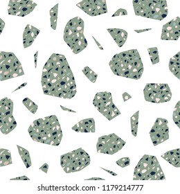 Vector seamless terrazzo texture pattern