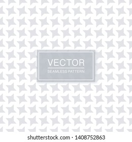Vector seamless textile pattern - repeatable geometric design. White and grey fabric texture. Abstract delicate background