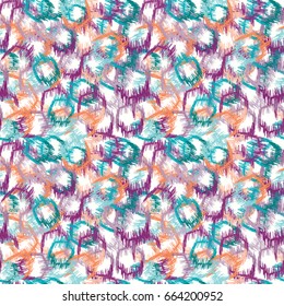 Vector seamless texture with abstract colorful elements on light background