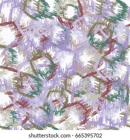 Vector seamless texture with abstract colorful elements on light background