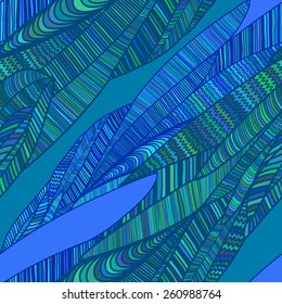 Vector seamless texture with abstract flowers. Endless background. Ethnic seamless pattern. Vector backdrop. Bright pattern. Summer template. Use for wallpaper, web page background