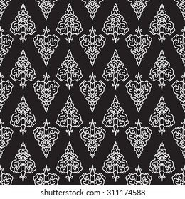Vector seamless texture with abstract flowers. Endless background. Vector backdrop. Bright pattern. Summer template. Use for wallpaper,pattern fills, web page background