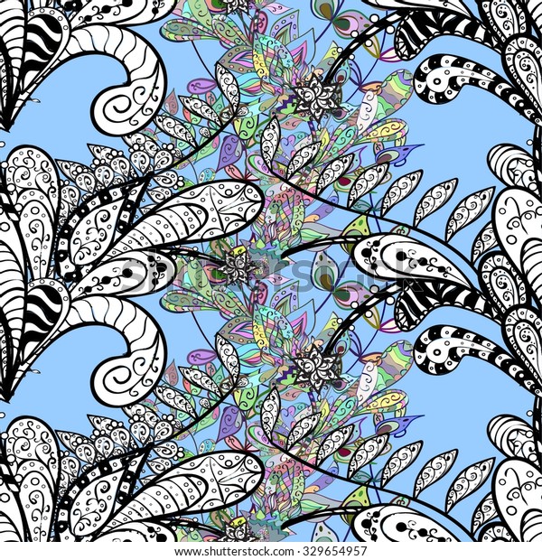 Vector Seamless Texture Abstract Flowers Endless Stock Vector (Royalty ...