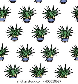 vector seamless texture Aloe