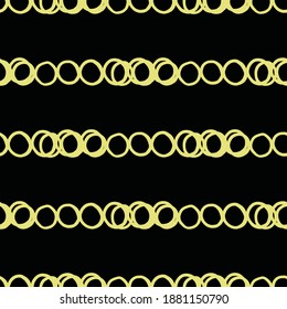 Vector seamless texture background pattern. Hand drawn, black and yellow colors.
