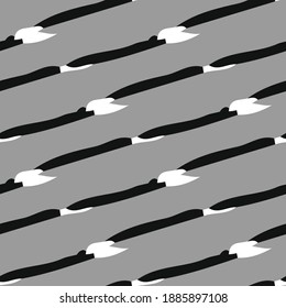 Vector seamless texture background pattern. Hand drawn, grey, black and white colors.