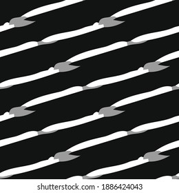 Vector seamless texture background pattern. Hand drawn, black, white and grey colors.