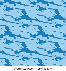 Vector seamless texture background pattern. Hand drawn and blue colors.