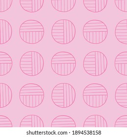 Vector seamless texture background pattern. Hand drawn and pink colors.