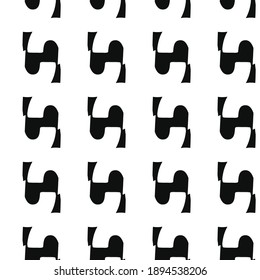 Vector seamless texture background pattern. Hand drawn, black and white colors.
