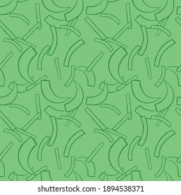 Vector seamless texture background pattern. Hand drawn and green colors.