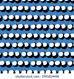 Vector seamless texture background pattern. Hand drawn, blue, black and white colors.
