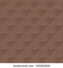 Vector seamless texture background pattern. Hand drawn and brown colors.
