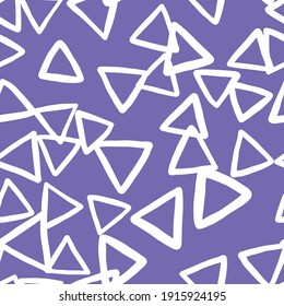 Vector seamless texture background pattern. Hand drawn, purple and white colors.