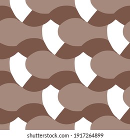 Vector seamless texture background pattern. Hand drawn, brown and white colors.