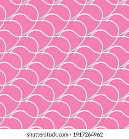 Vector seamless texture background pattern. Hand drawn, pink and white colors.