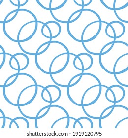 Vector seamless texture background pattern. Hand drawn, blue and white colors.
