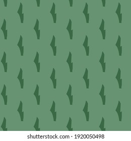 Vector seamless texture background pattern. Hand drawn and green colors.