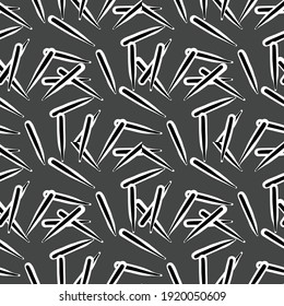 Vector seamless texture background pattern. Hand drawn, grey, black and white colors.