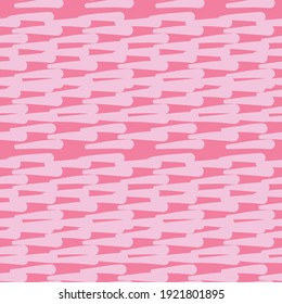 Vector seamless texture background pattern. Hand drawn and pink colors.