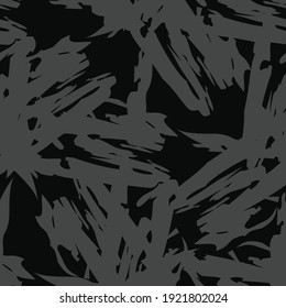 Vector seamless texture background pattern. Hand drawn, grey and black colors.
