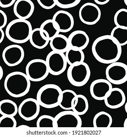 Vector seamless texture background pattern. Hand drawn, black and white colors.