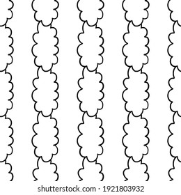 Vector seamless texture background pattern. Hand drawn, black and white colors.