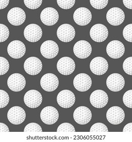 Vector seamless texture with balls on a grey background.