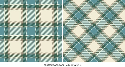 Vektornahtlose Textur aus Chectgewebe mit einem Hintergrund Tartan Muster in Erdfarben.