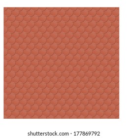 vector seamless texture of the clay tile