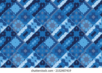 Vector seamless texture. Colorful background with ethnic oriental ornament. Ornamental decorative pattern