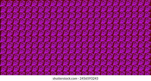 A vector, seamless texture consisting of sickle-shaped, red and pink shapes.