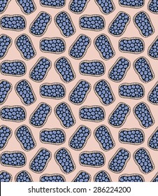 Vector seamless texture with doodle elements. Endless background. Use for pattern fills, wallpaper, textile, web page background.