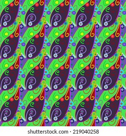 Vector seamless texture with doodles. Endless background. Ethnic seamless pattern. Vector backdrop. Bright pattern. Summer template. Use for wallpaper,pattern fills, web page background 