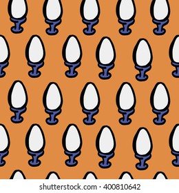 vector seamless texture egg breakfast