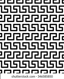 Vector seamless texture. Geometric abstract background. The elegant decorative ornament of repeating fragments bent lines.