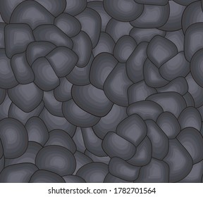 Vector seamless texture with grey stone