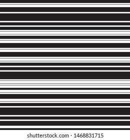 Vector seamless texture. Horizontal black stripes.