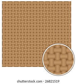 Vector seamless texture of intertwined strings.