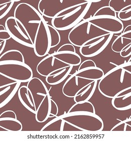textura sin fisuras vectoriales con símbolos de letras en un fondo aislado de color beige