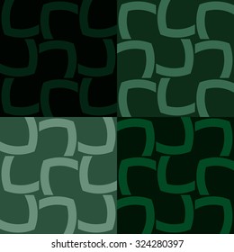 Vector seamless texture of lines and geometric shapes.