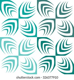 Vector seamless texture of lines and geometric shapes.