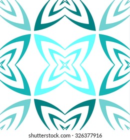 Vector seamless texture of lines and geometric shapes.