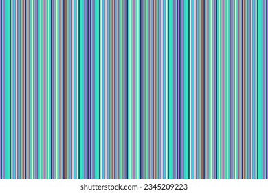 Vector seamless texture of lines pattern background with a textile fabric stripe vertical in purple and cyan colors.